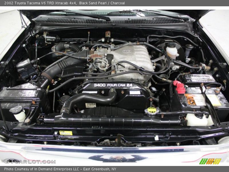 Black Sand Pearl / Charcoal 2002 Toyota Tacoma V6 TRD Xtracab 4x4