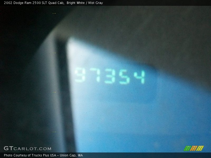 Bright White / Mist Gray 2002 Dodge Ram 2500 SLT Quad Cab