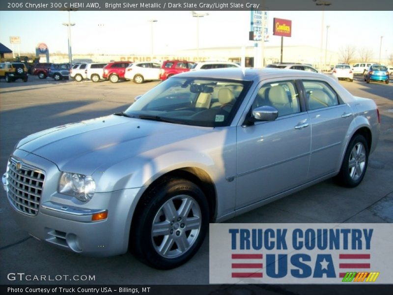 Bright Silver Metallic / Dark Slate Gray/Light Slate Gray 2006 Chrysler 300 C HEMI AWD