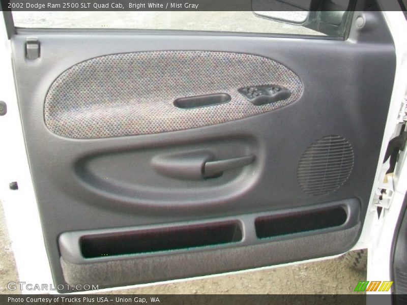 Bright White / Mist Gray 2002 Dodge Ram 2500 SLT Quad Cab