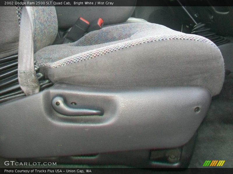 Bright White / Mist Gray 2002 Dodge Ram 2500 SLT Quad Cab