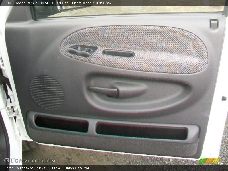 Bright White / Mist Gray 2002 Dodge Ram 2500 SLT Quad Cab