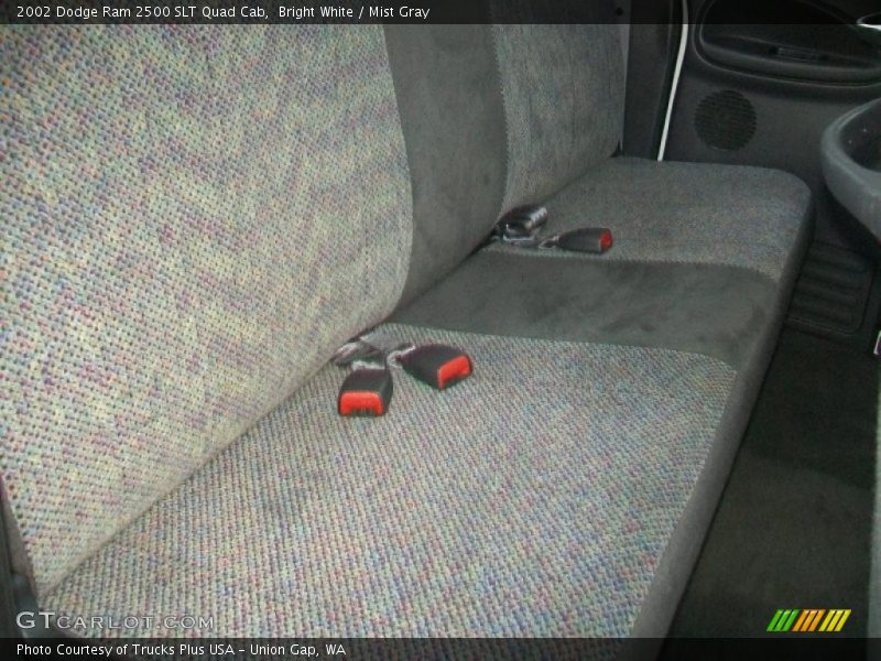 Bright White / Mist Gray 2002 Dodge Ram 2500 SLT Quad Cab