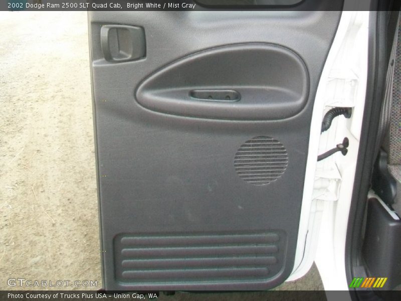 Bright White / Mist Gray 2002 Dodge Ram 2500 SLT Quad Cab