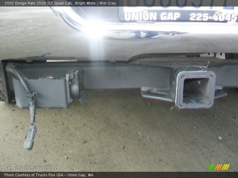 Bright White / Mist Gray 2002 Dodge Ram 2500 SLT Quad Cab