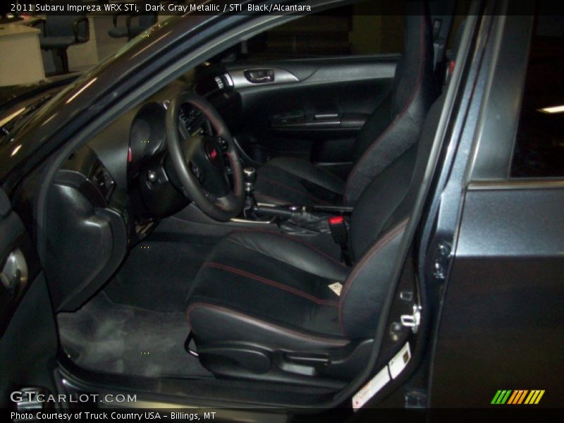 Dark Gray Metallic / STI  Black/Alcantara 2011 Subaru Impreza WRX STi