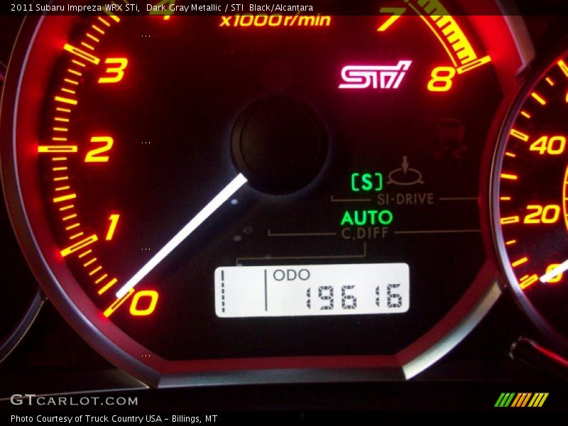 Dark Gray Metallic / STI  Black/Alcantara 2011 Subaru Impreza WRX STi