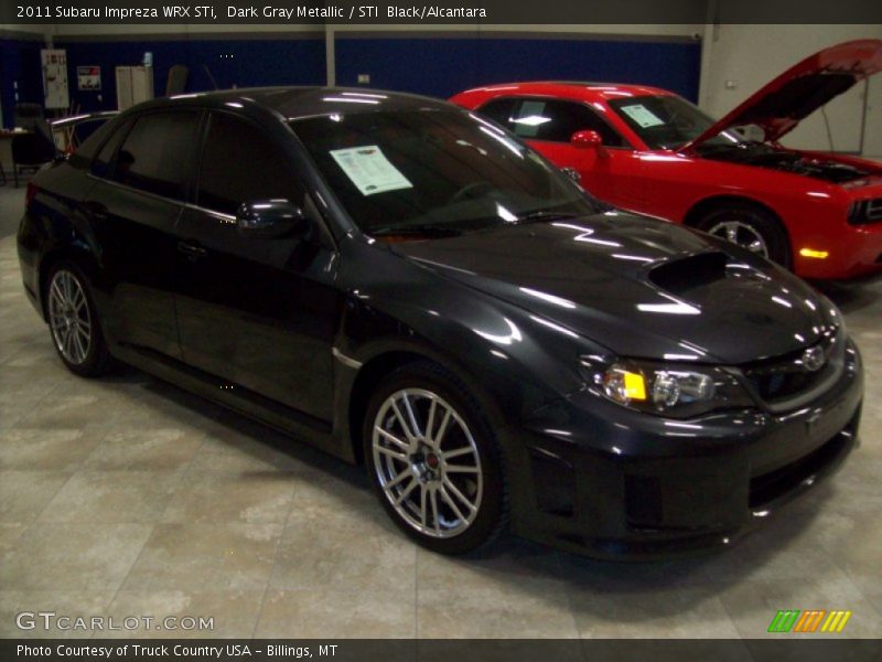 Dark Gray Metallic / STI  Black/Alcantara 2011 Subaru Impreza WRX STi