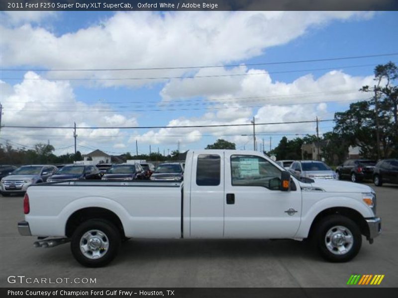 Oxford White / Adobe Beige 2011 Ford F250 Super Duty XLT SuperCab