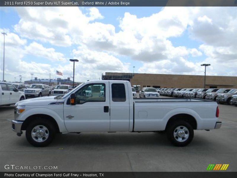 Oxford White / Adobe Beige 2011 Ford F250 Super Duty XLT SuperCab