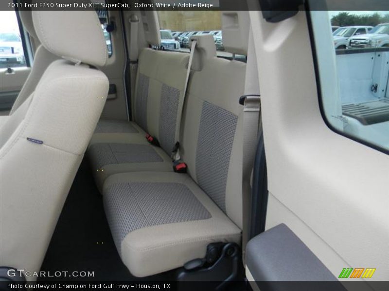 Oxford White / Adobe Beige 2011 Ford F250 Super Duty XLT SuperCab