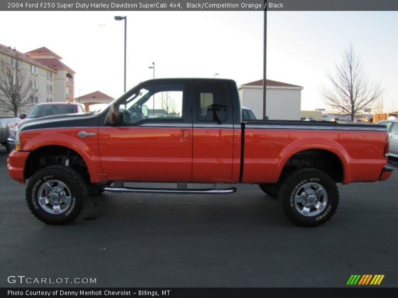 Black/Competition Orange / Black 2004 Ford F250 Super Duty Harley Davidson SuperCab 4x4