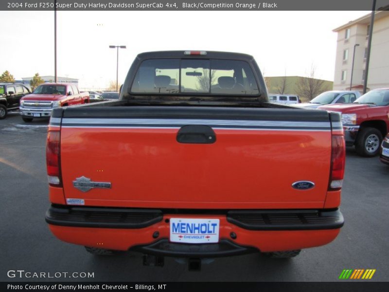 Black/Competition Orange / Black 2004 Ford F250 Super Duty Harley Davidson SuperCab 4x4