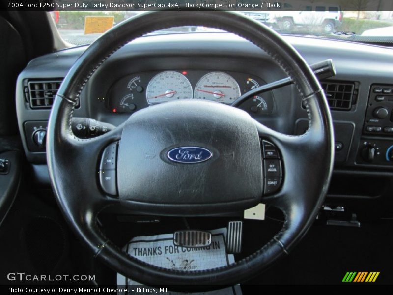Black/Competition Orange / Black 2004 Ford F250 Super Duty Harley Davidson SuperCab 4x4