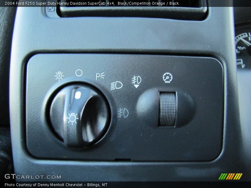 Black/Competition Orange / Black 2004 Ford F250 Super Duty Harley Davidson SuperCab 4x4