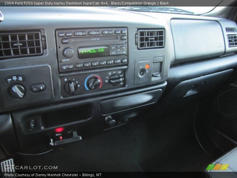 Black/Competition Orange / Black 2004 Ford F250 Super Duty Harley Davidson SuperCab 4x4