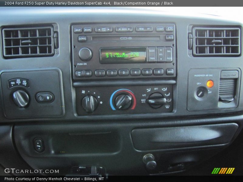 Black/Competition Orange / Black 2004 Ford F250 Super Duty Harley Davidson SuperCab 4x4