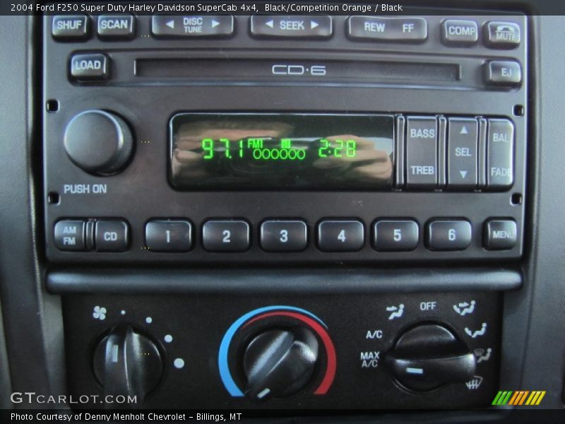 Black/Competition Orange / Black 2004 Ford F250 Super Duty Harley Davidson SuperCab 4x4