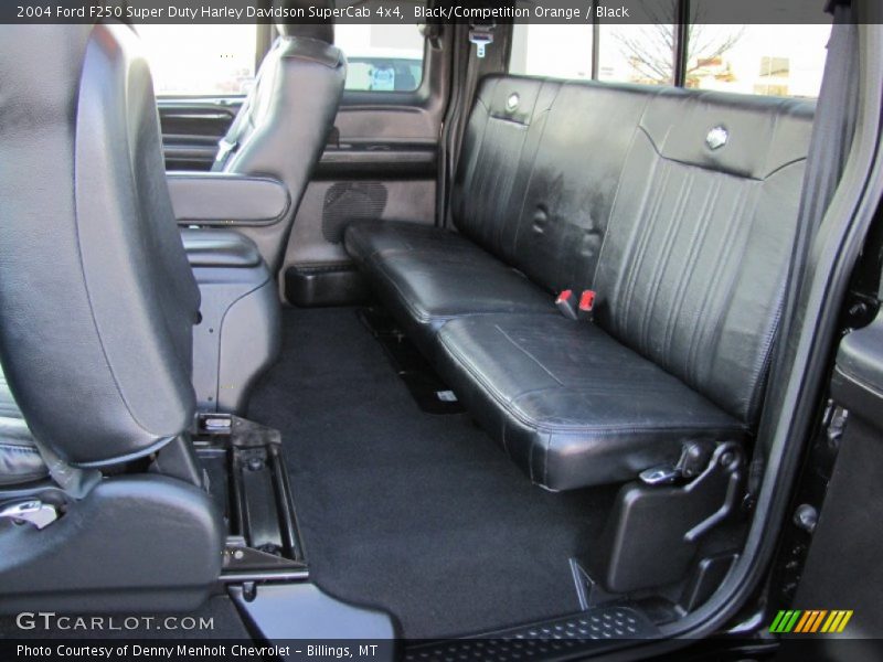 Black/Competition Orange / Black 2004 Ford F250 Super Duty Harley Davidson SuperCab 4x4
