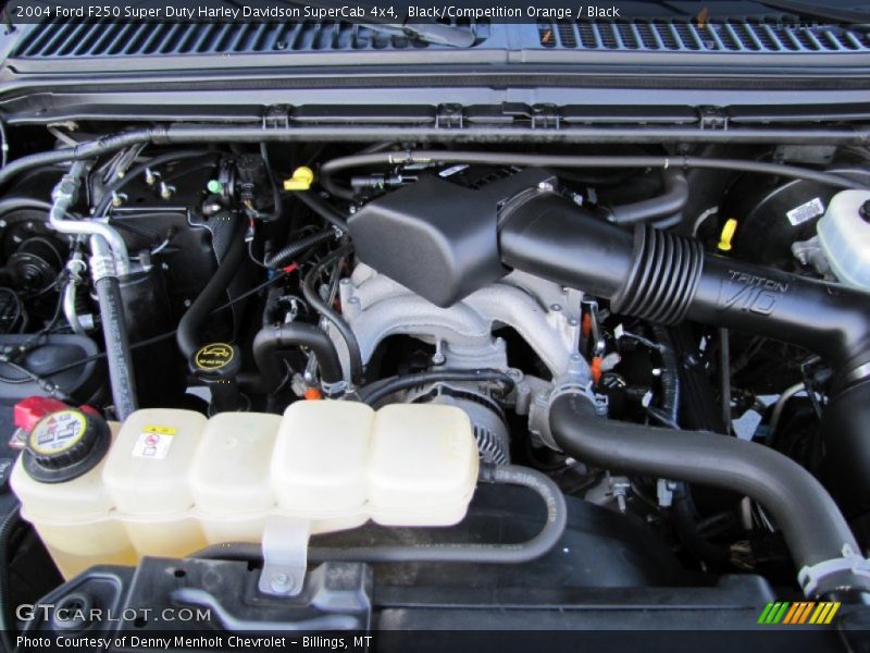 Black/Competition Orange / Black 2004 Ford F250 Super Duty Harley Davidson SuperCab 4x4