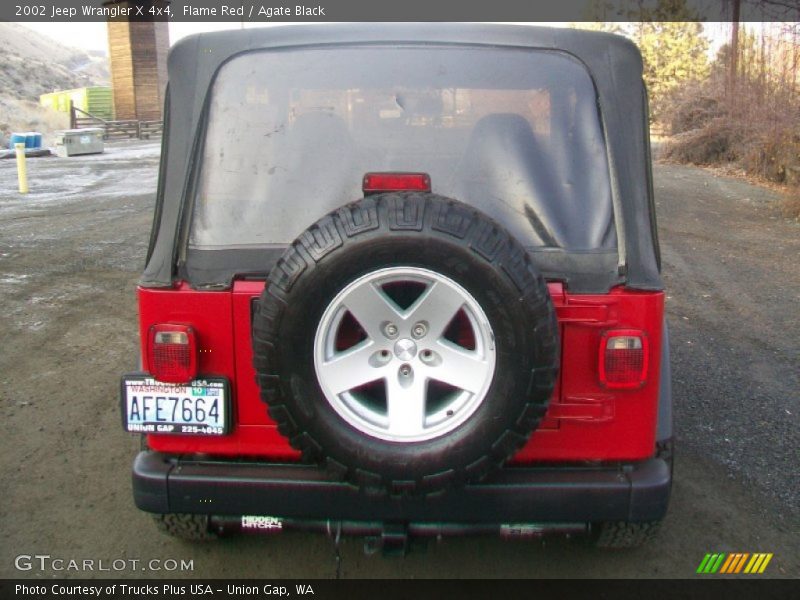 Flame Red / Agate Black 2002 Jeep Wrangler X 4x4