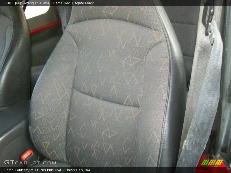 Flame Red / Agate Black 2002 Jeep Wrangler X 4x4