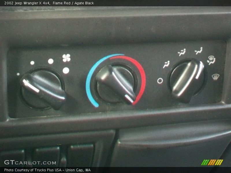 Flame Red / Agate Black 2002 Jeep Wrangler X 4x4