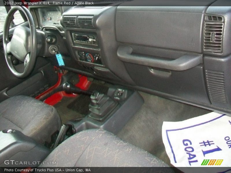 Flame Red / Agate Black 2002 Jeep Wrangler X 4x4