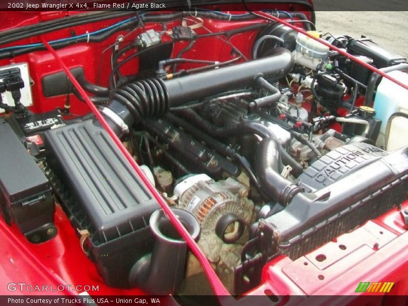 Flame Red / Agate Black 2002 Jeep Wrangler X 4x4