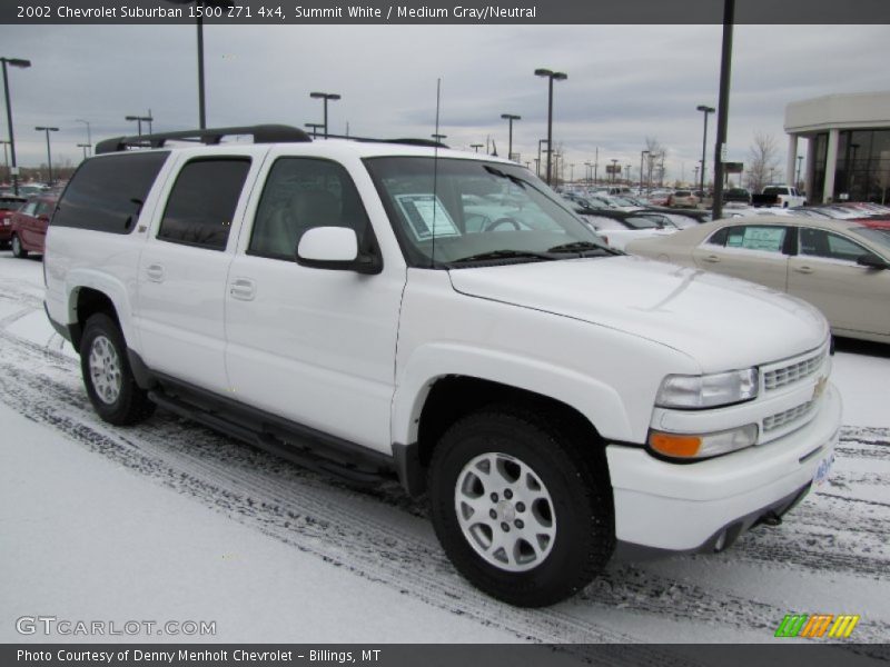 Summit White / Medium Gray/Neutral 2002 Chevrolet Suburban 1500 Z71 4x4