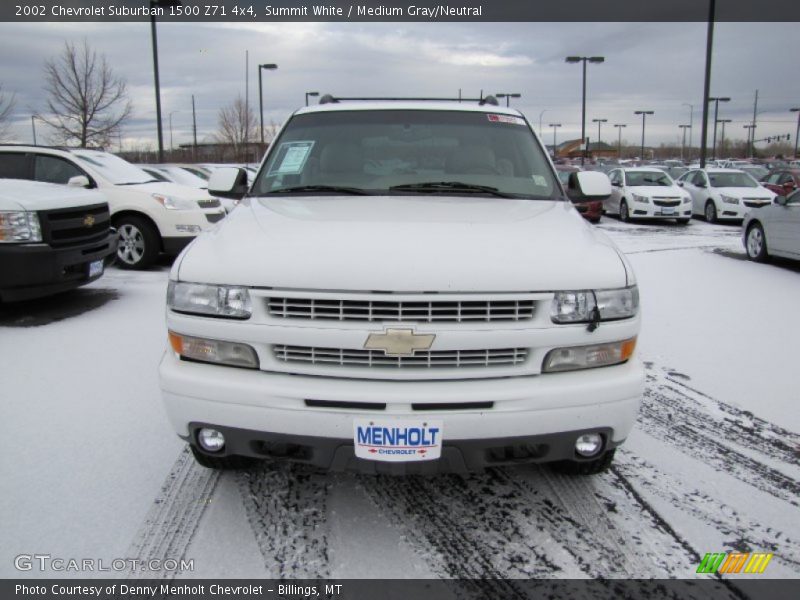Summit White / Medium Gray/Neutral 2002 Chevrolet Suburban 1500 Z71 4x4