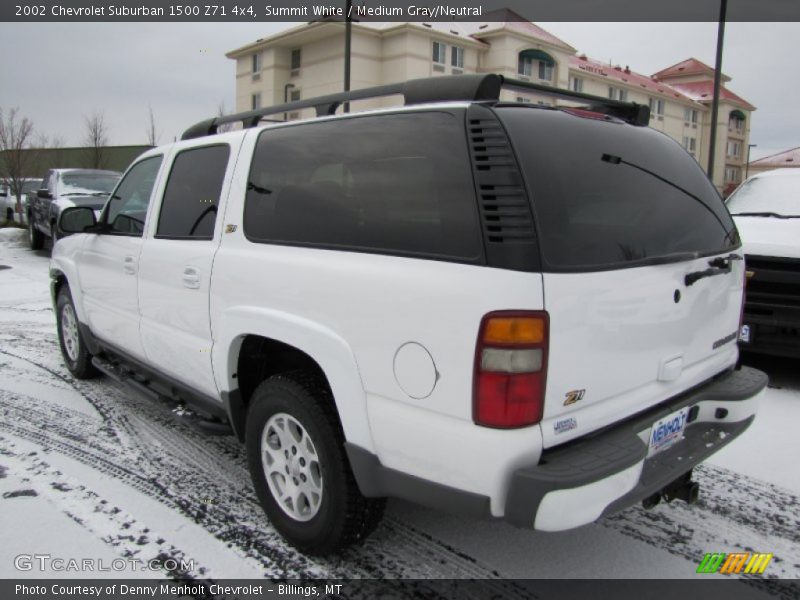 Summit White / Medium Gray/Neutral 2002 Chevrolet Suburban 1500 Z71 4x4