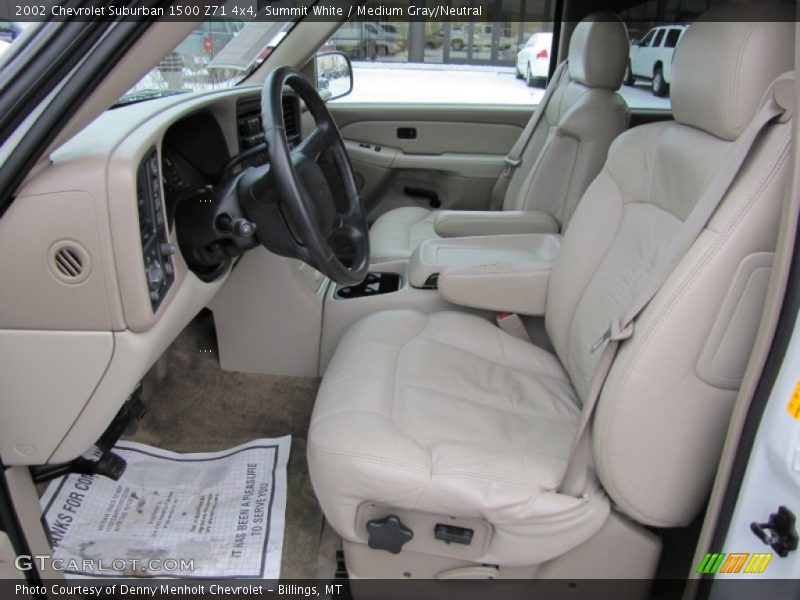 Summit White / Medium Gray/Neutral 2002 Chevrolet Suburban 1500 Z71 4x4