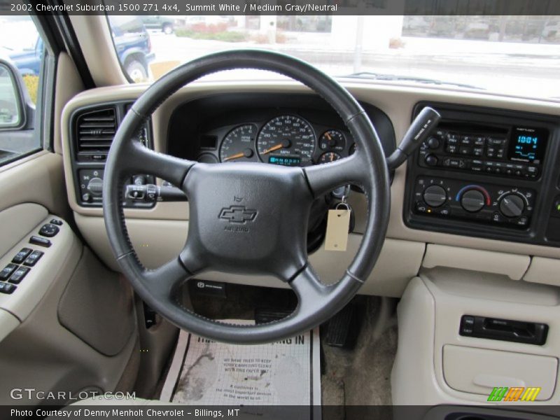 Summit White / Medium Gray/Neutral 2002 Chevrolet Suburban 1500 Z71 4x4