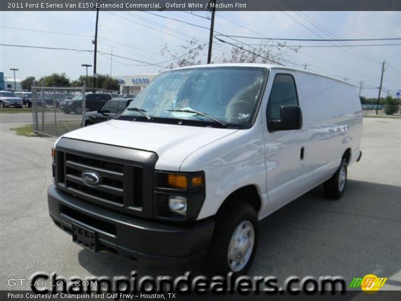 Oxford White / Medium Flint 2011 Ford E Series Van E150 Extended Commercial
