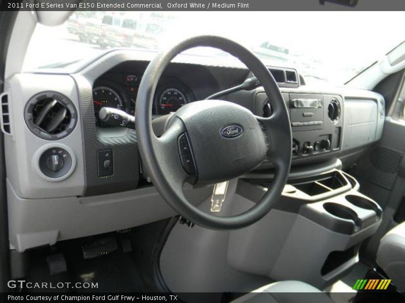 Oxford White / Medium Flint 2011 Ford E Series Van E150 Extended Commercial