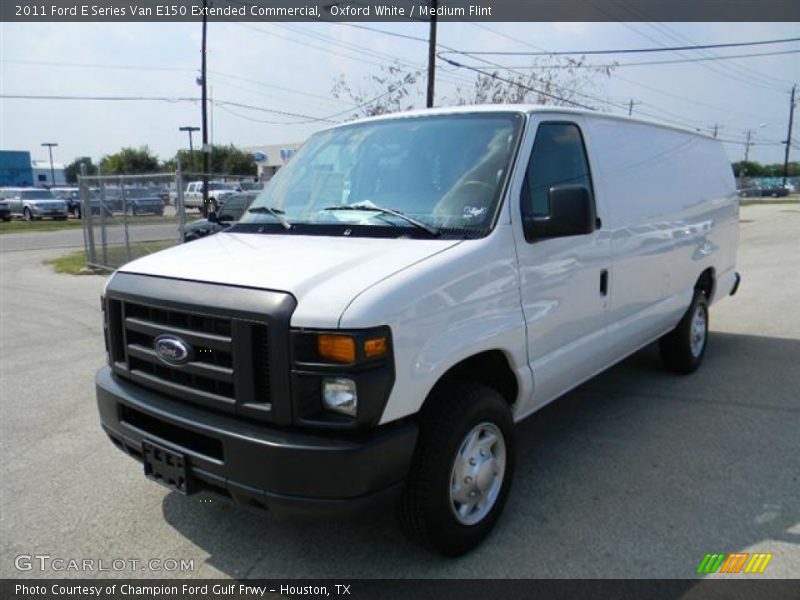 Oxford White / Medium Flint 2011 Ford E Series Van E150 Extended Commercial