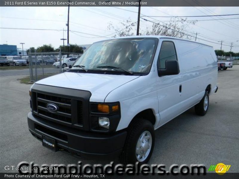 Oxford White / Medium Flint 2011 Ford E Series Van E150 Extended Commercial