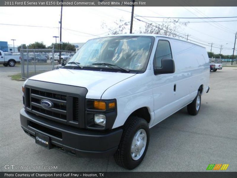 Oxford White / Medium Flint 2011 Ford E Series Van E150 Extended Commercial