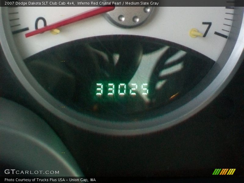 Inferno Red Crystal Pearl / Medium Slate Gray 2007 Dodge Dakota SLT Club Cab 4x4
