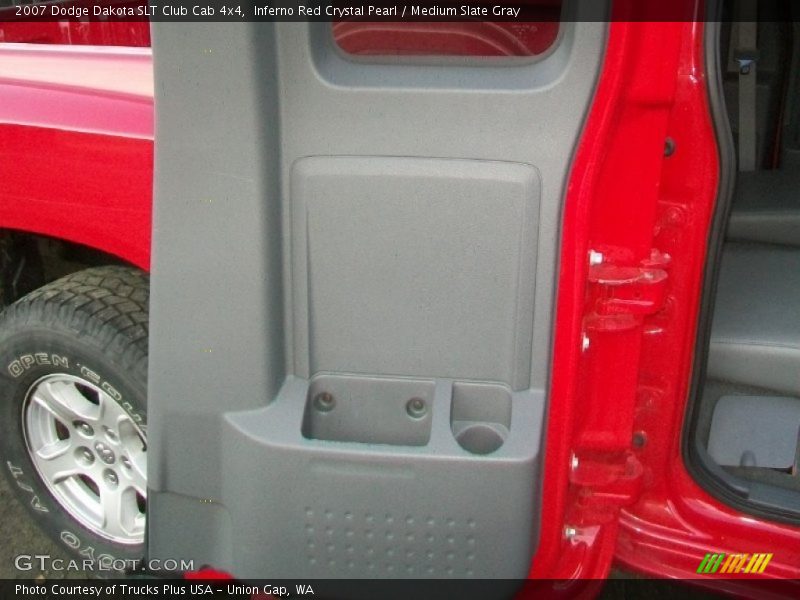 Inferno Red Crystal Pearl / Medium Slate Gray 2007 Dodge Dakota SLT Club Cab 4x4
