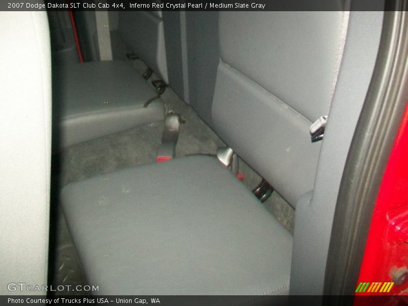 Inferno Red Crystal Pearl / Medium Slate Gray 2007 Dodge Dakota SLT Club Cab 4x4
