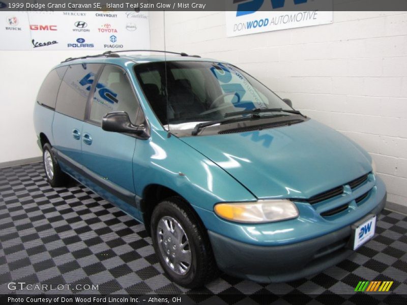 Island Teal Satin Glow / Mist Gray 1999 Dodge Grand Caravan SE