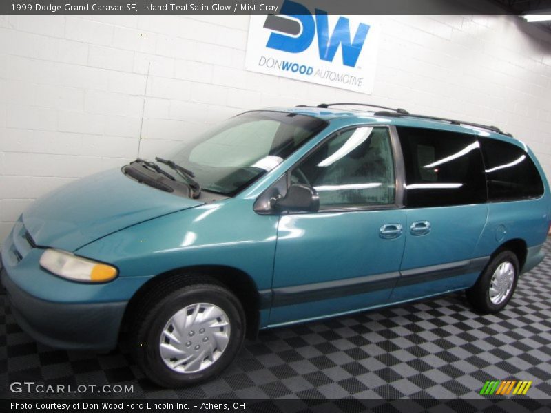 Island Teal Satin Glow / Mist Gray 1999 Dodge Grand Caravan SE