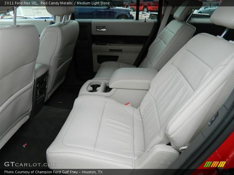 Red Candy Metallic / Medium Light Stone 2011 Ford Flex SEL