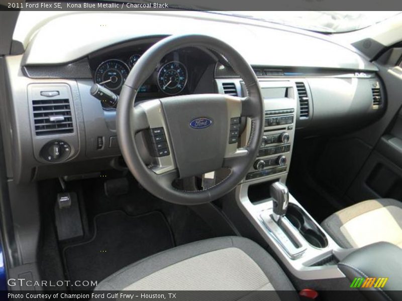 Kona Blue Metallic / Charcoal Black 2011 Ford Flex SE