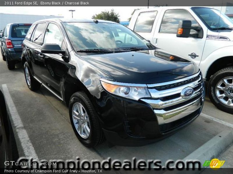 Ebony Black / Charcoal Black 2011 Ford Edge SE
