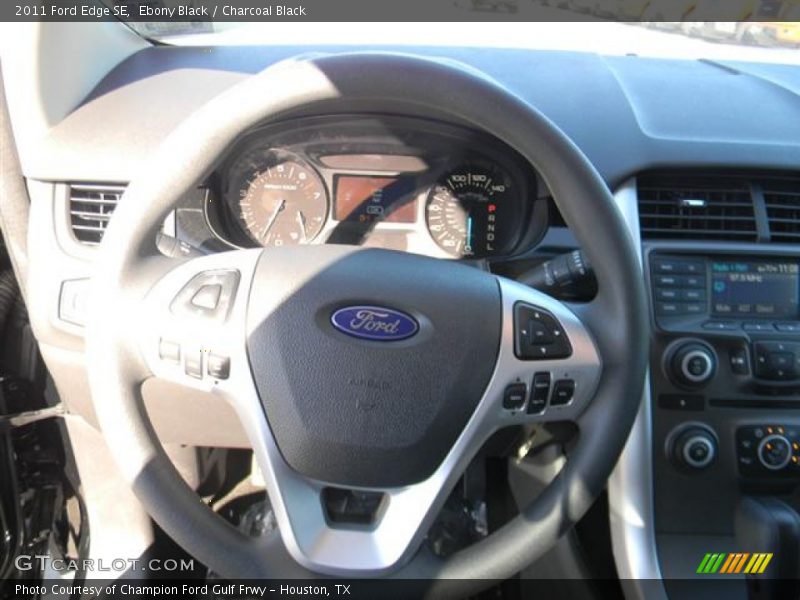 Ebony Black / Charcoal Black 2011 Ford Edge SE