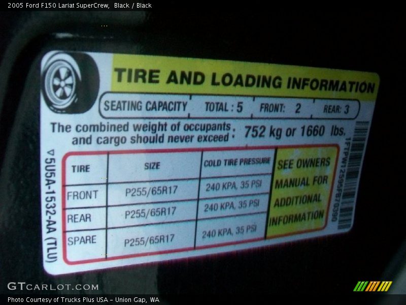 Black / Black 2005 Ford F150 Lariat SuperCrew