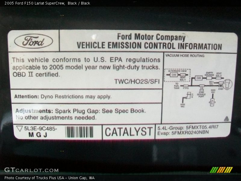 Black / Black 2005 Ford F150 Lariat SuperCrew